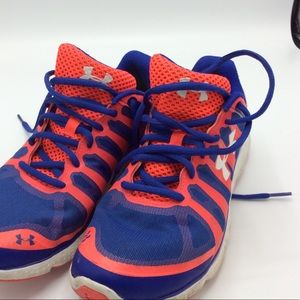 under armour shoes blue and orange